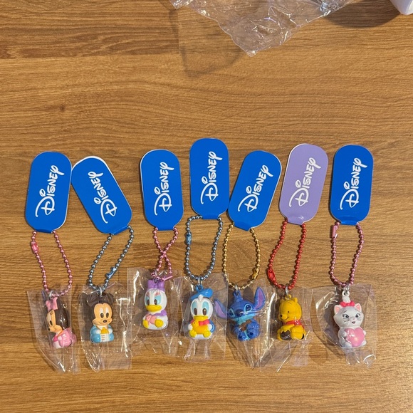 Disney Other - Set of 7 Disney Blue Tag Character Charm Collection (Brand New)